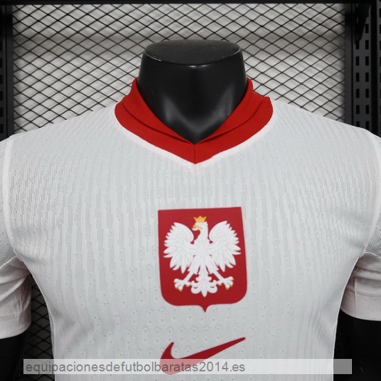 Nuevo 1ª Jugadores Camiseta Polonia 2024 Blanco Baratas